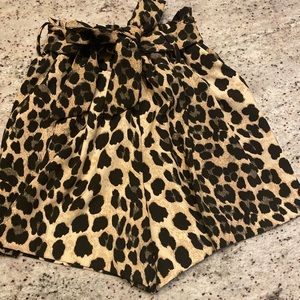 Zara cheetah shorts